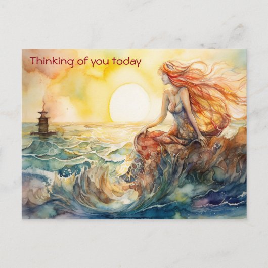 人魚と灯台 ポストカード (正面)