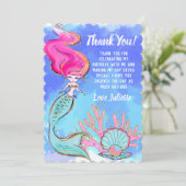 人魚と真珠の貝 サンキューカード (スタンド正面)