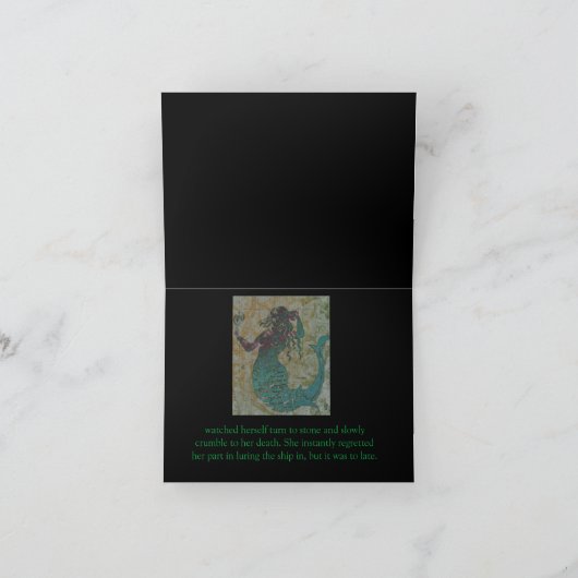 人魚と船のハロウィーン物語 シーズンカード (内部)