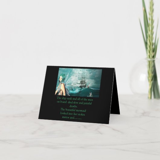 人魚と船ハロウィーンの話 シーズンカード (正面)