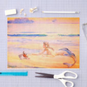 人魚と貝殻 薄葉紙 (クラフト)