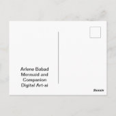 人魚と連れ ポストカード (裏面)