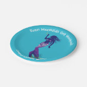 人魚と金のフック ペーパープレート (アングル)