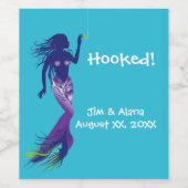 人魚と金のフック ワインラベル (シングルラベル)