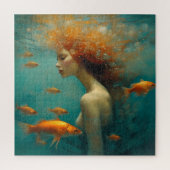 人魚と金魚 ジグソーパズル (縦)