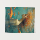 人魚と金魚 タペストリー (正面(横))