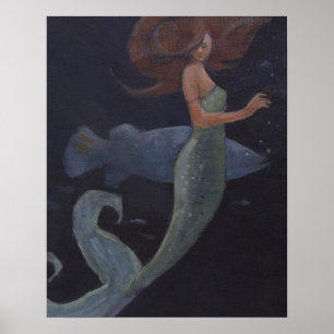 人魚と青い魚 ポスター