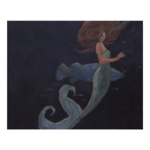 人魚と青い魚 ポスター