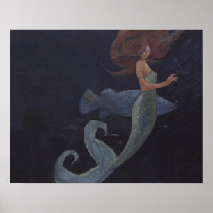 人魚と青い魚 ポスター