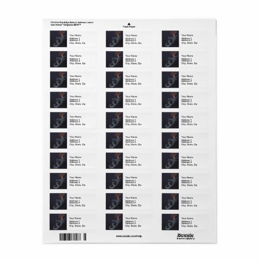 人魚と青い魚 ラベル (フルシート)