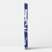 人魚と魚の模様をヴィンテージスタイルでスケッチする Case-Mate iPhoneケース (裏面 / 左)