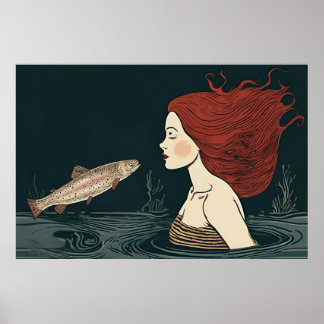 人魚になってる。魚の王にキスされる ポスター