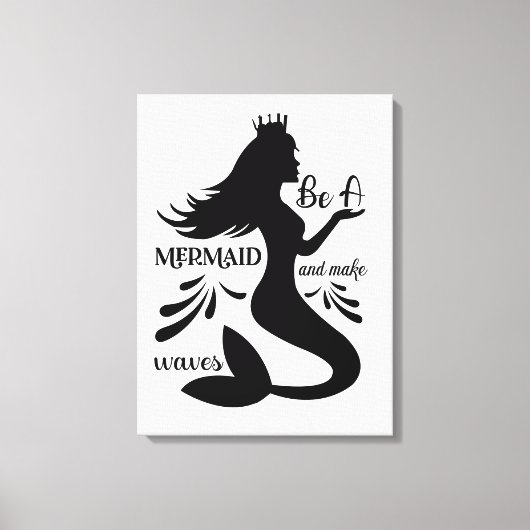 人魚になって波をつくる キャンバスプリント (正面)