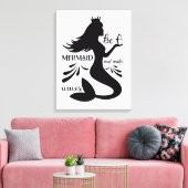 人魚になって波をつくる キャンバスプリント (インサイチュ (リビング))