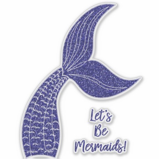 人魚になりよう シール (正面)