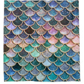 人魚になりよう – 人魚グリッター – 人魚はかりで測 シャワーカーテン (正面)