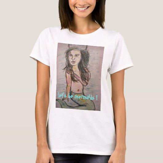 人魚になりよう Tシャツ (正面)