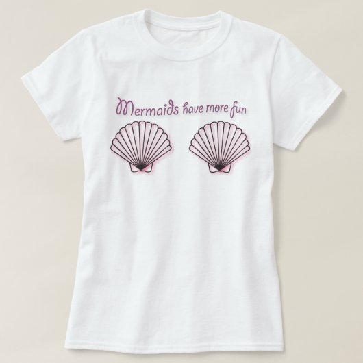 人魚により多くのおもしろいのグラフィックのティーがあります Tシャツ (デザイン正面)