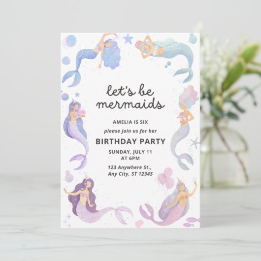 人魚に変身しよう 招待状 (スタンド正面)