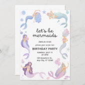 人魚に変身 招待状 (正面/裏面)