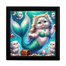 「人魚ねこ子猫」形見ジュエリー