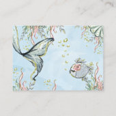 人魚のおむつのラッフルの挿入物カード エンクロージャーカード (裏面)