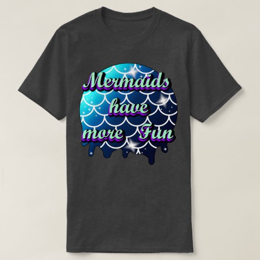 人魚のおもしろい6 Tシャツ (デザイン正面)