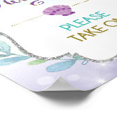 人魚のおもてなしサイン 誕生日 赤ちゃん ブライダルシャワー ポスター (角)