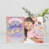 人魚のお誕生日ありがとう サンキューカード (スタンド正面)