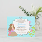 人魚のお誕生日のお招き 招待状 (スタンド正面)