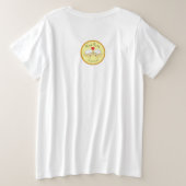 人魚のかわいいキッズガール プラスサイズTシャツ (デザイン裏面)