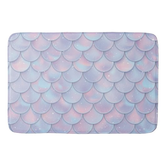 人魚のきらめくなスケール バスマット (正面)