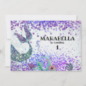 *～*人魚のしっぽ虹の誕生パーティー 招待状 (正面)