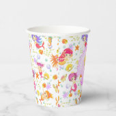 人魚のしっぽ ホワイト 紙コップ (右)