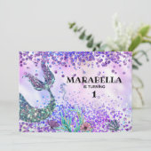 *～*人魚のしっぽ – 虹の誕生パーティー 招待状 (スタンド正面)