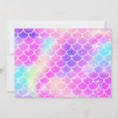 人魚のぬるぬるパーティー誕生日招待状 招待状 (裏面)