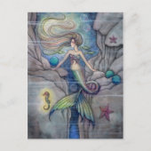 人魚のはがきと船馬のはがきの下に何が横たわっているのか ポストカード (正面)