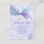 人魚のひいさまが赤ちゃんのために本のカードブックを持ってきて エンクロージャーカード (正面)