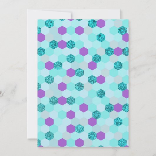 人魚のひいさまが赤ちゃんシャワーを浴びる途中 招待状 (裏面)