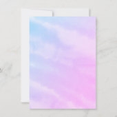 人魚のひいさまが5組5組の誕生日パーティーに飛び込む 招待状 (裏面)