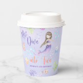 人魚のひいさまが5組5組の誕生日パーティーに飛び込む 紙コップ (正面)