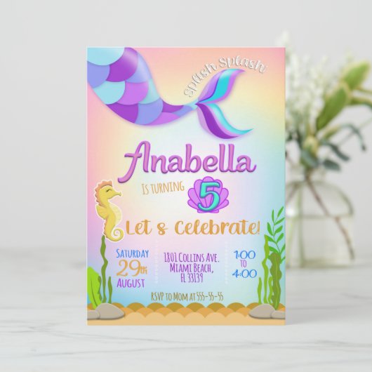 人魚のひいさまのお招きに、人魚のひいさまのお招きに、 招待状 (スタンド正面)