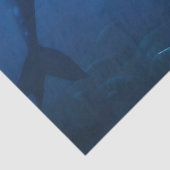 人魚のひいさまは、ザトウクジラと一緒に泳いでいます。 薄葉紙 (詳細)