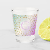 人魚のひいさま。ピンクはかりで測の黄金のトゥルク ショットグラス (正面)