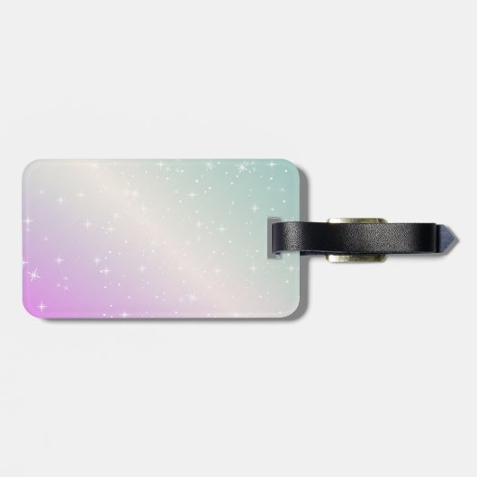 人魚のひいさま。ピンクはかりで測の黄金のトゥルク ラゲッジタグ (裏面横)