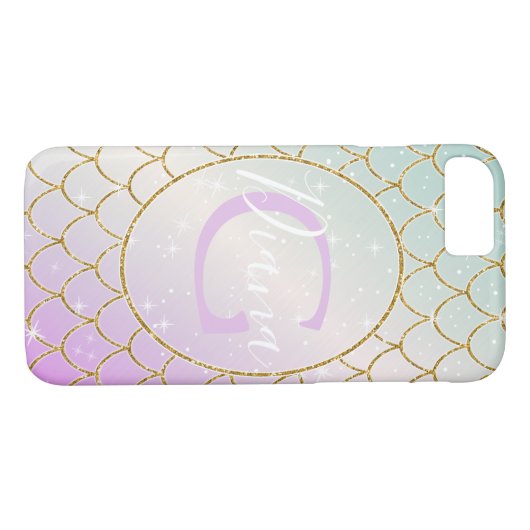 人魚のひいさま。ピンクはかりで測の黄金のトゥルク Case-Mate iPhoneケース (裏面(横))