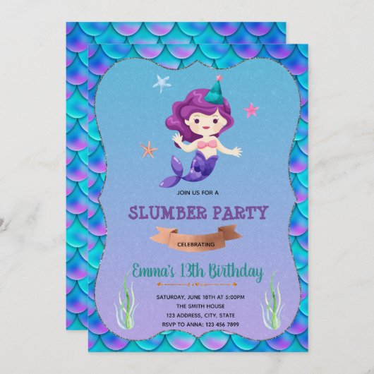 人魚のひいさま 招待状 (正面/裏面)