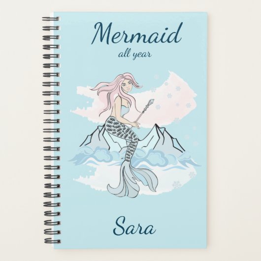 人魚のひいさま，毎年シーズン，人魚のひいさまの青に プランナー手帳 (正面)