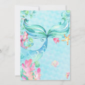 人魚のひいさま,海のひいさまの誕生日パーティー 招待状 (裏面)