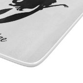 人魚のひいさま、船の白黒のサンダーコーブ カッティングボード (角)